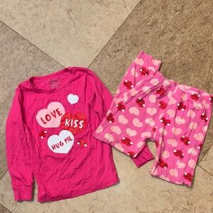 Pink Heart Kids Pajamas